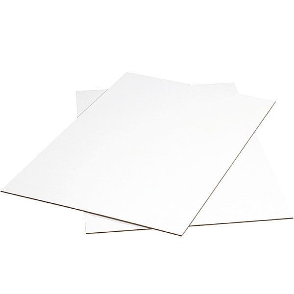 Corrugated Sheets, 36" x 48", White, 5/Bundle