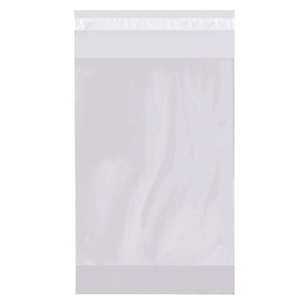 Gusset Resealable Poly Bags, 6" x 2" x 9", 2 mil, 1000 PK