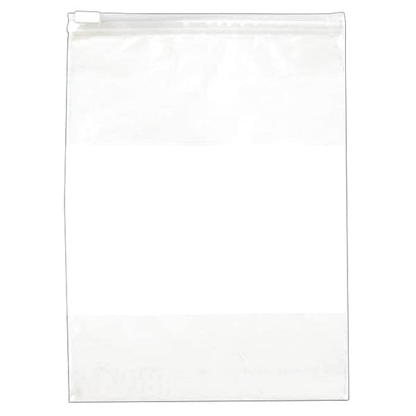 Reclosable Poly Bags, 9" x 12", 2.75 mil, Clear, Slide Seal, 250 PK
