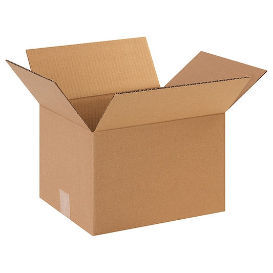 Corrugated Boxes, 10" x 9" x 8", Kraft, 25/Bundle