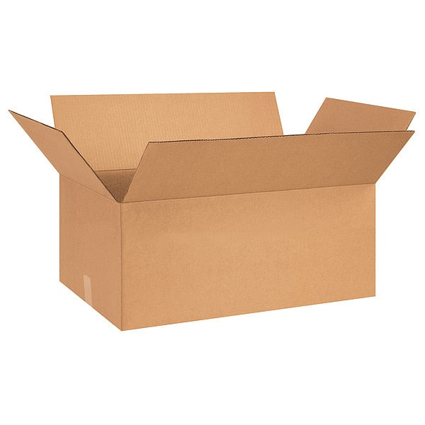 Corrugated Boxes, 28" x 18" x 10", Kraft, 15/Bundle