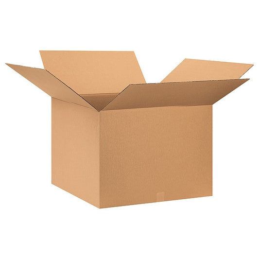 Corrugated Boxes, 28" x 28" x 20", Kraft, 10/Bundle
