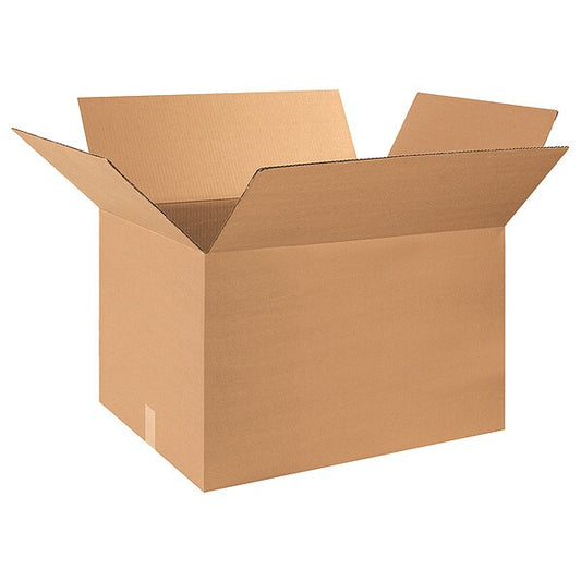 Corrugated Boxes, 28" x 18" x 18", Kraft, 10/Bundle