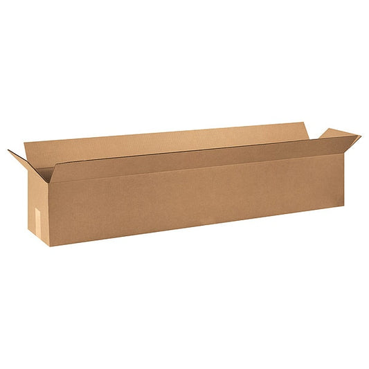 Long Corrugated Boxes, 48" x 10" x 10", Kraft, 20/Bundle