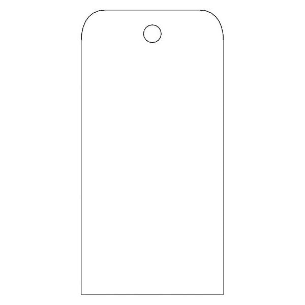 Blank Tag White, Pk25