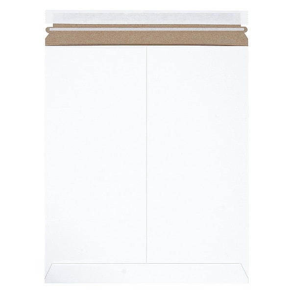 Self-Seal Flat Mailers, 12 3/4" x 15", White, 100/Case
