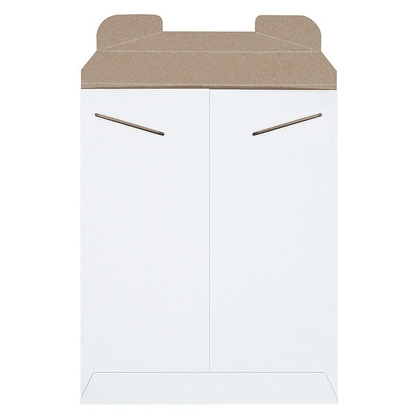 Flat Mailers, 9-3/4" x 12-1/4", White, 100/Case
