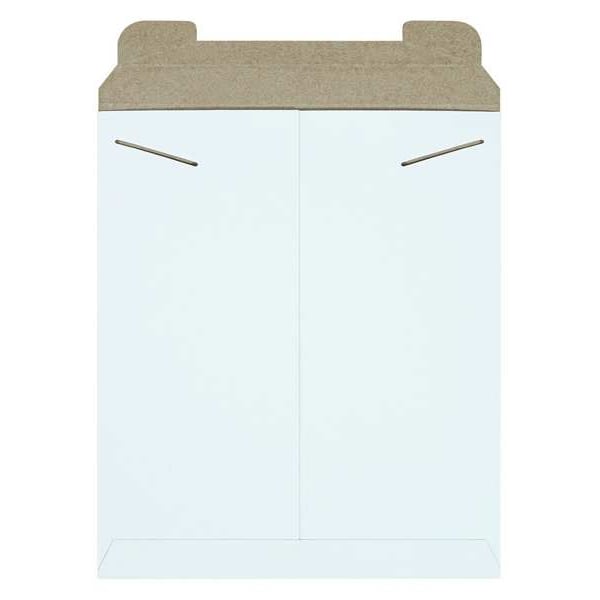 Flat Mailers, 12-3/4" x 15", White, 100/Case