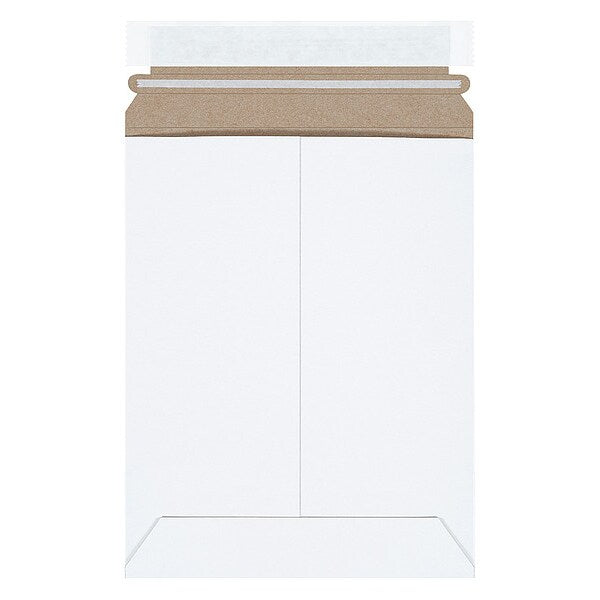 Self-Seal Flat Mailers, 7" x 9", White, 100/Case