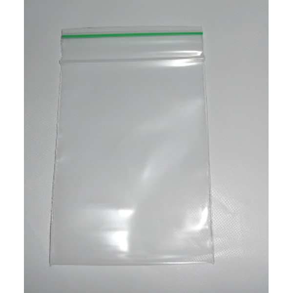 Reclosable Poly Bag, Zip Seal, 5 in L, 7 in W, 2 mil Thick, Low Density Polyethylene (LDPE), Clear