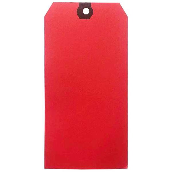 Blank Shipping Tag, Paper, Red, PK500