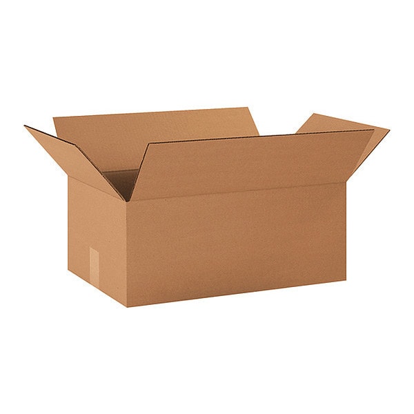 Corrugated Boxes, 20" x 12" x 7", Kraft, 25/Bundle