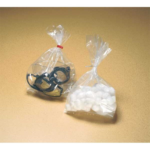 Open Poly Bags, 10" x 4", 2 mil, Clear, None, 1000 PK