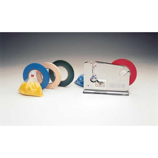 Bag Sealing Tape, PVC, White, 3/8In x 180Yd