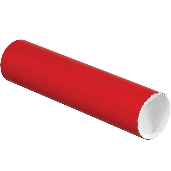 Mailing Tube, 12inLx3in.dia, Red, PK24