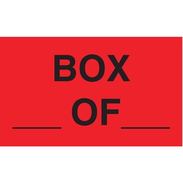 3" x 5" Adhesive Back Shipping Labels, Box ___ of ___, Pk500