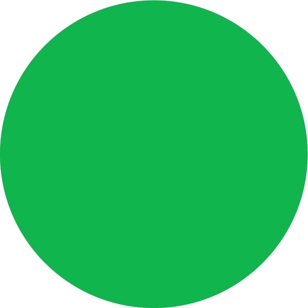 Blank Inventory Control Label Green, Pk1000