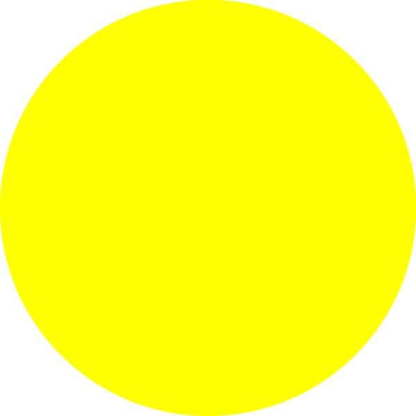 Blank Inventory Control Label Yellow, Pk1000