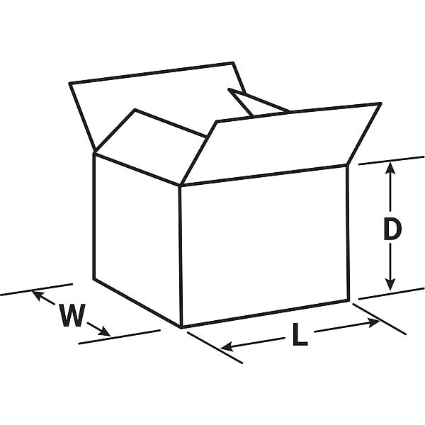 Shipping Carton, 65 lb., 12 In. L, 12 In. W