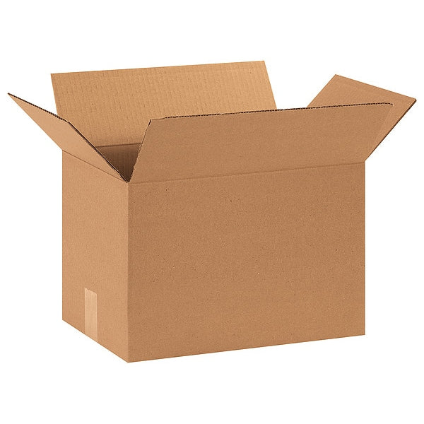 Corrugated Boxes, 15" x 10" x 10", Kraft, 25/Bundle
