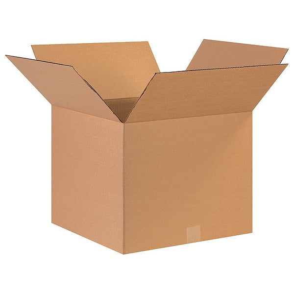 Corrugated Boxes, 17" x 17" x 14", Kraft, 25/Bundle