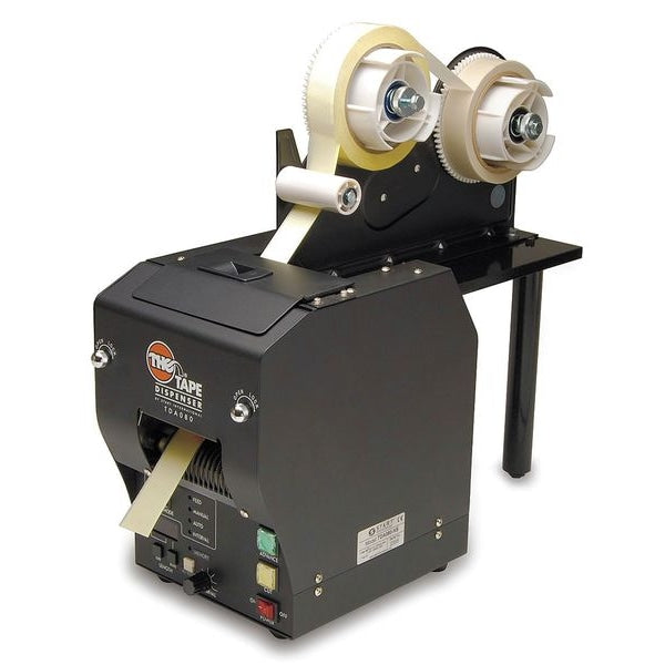 Tape Dispenser, 2 in Max. Tape Width. 9 in Tape Core Dia, Black