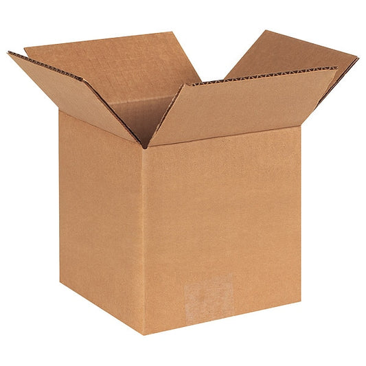 Corrugated Boxes, 6" x 6" x 6", Kraft, 25/Bundle