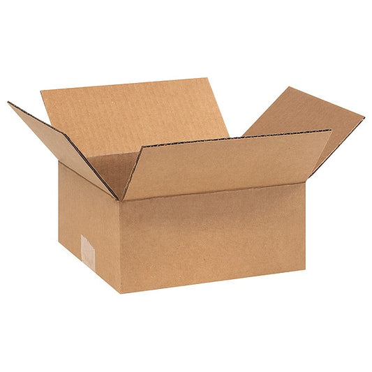 Corrugated Boxes, 9" x 8" x 4", Kraft, 25/Bundle
