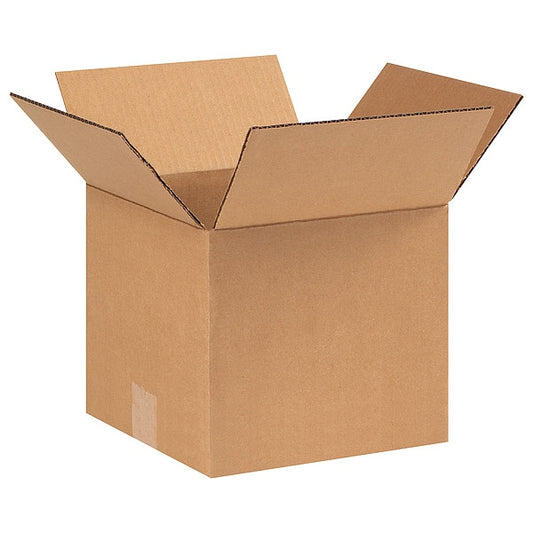 Corrugated Boxes, 9" x 9" x 8", Kraft, 25/Bundle