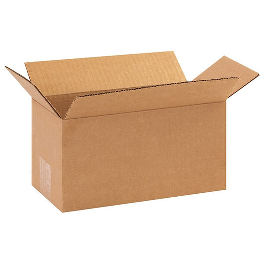 Long Corrugated Boxes, 10" x 5" x 5", Kraft, 25/Bundle