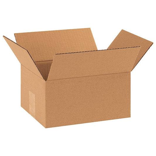 Corrugated Boxes, 10" x 8" x 5", Kraft, 25/Bundle