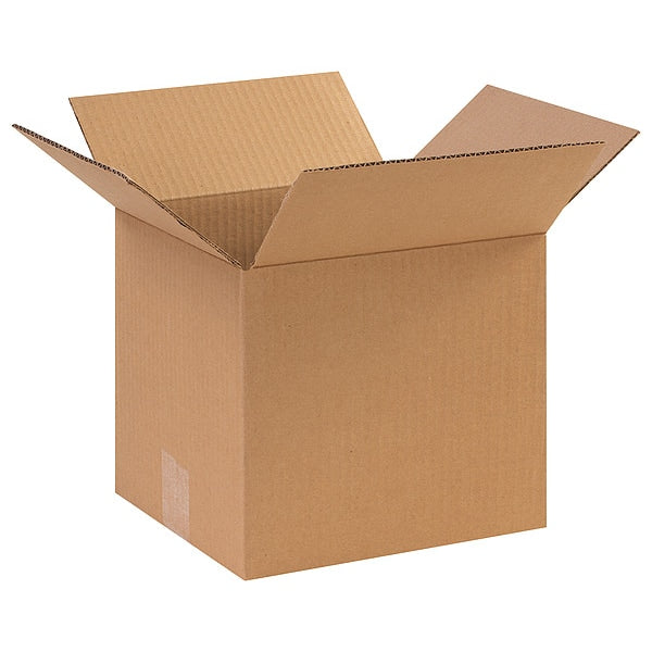 Corrugated Boxes, 10" x 9" x 9", Kraft, 25/Bundle