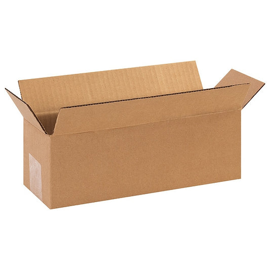 Long Corrugated Boxes, 12" x 4" x 4", Kraft, 25/Bundle