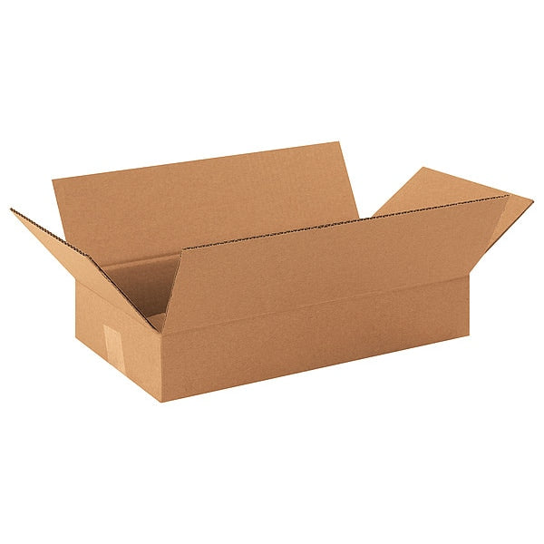 Long Corrugated Boxes, 16" x 9" x 3", Kraft, 25/Bundle