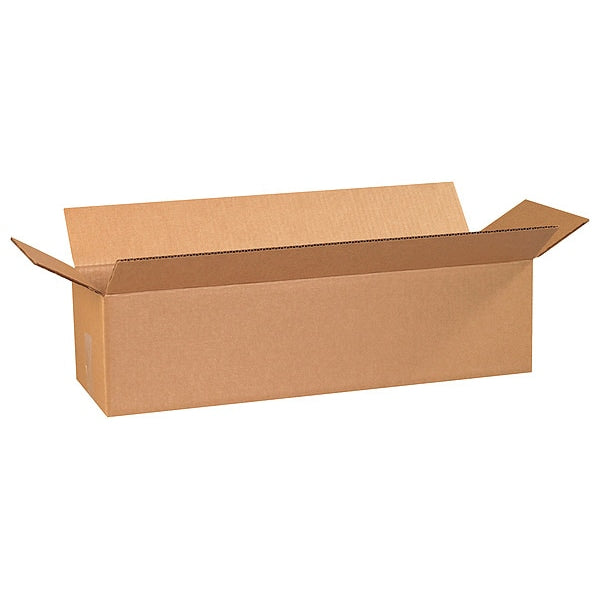Long Corrugated Boxes, 24" x 8" x 6", Kraft, 25/Bundle