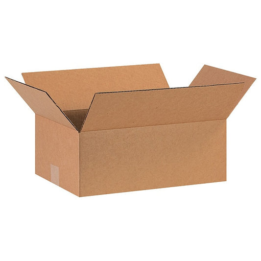 Corrugated Boxes, 16" x 10" x 6", Kraft, 25/Bundle