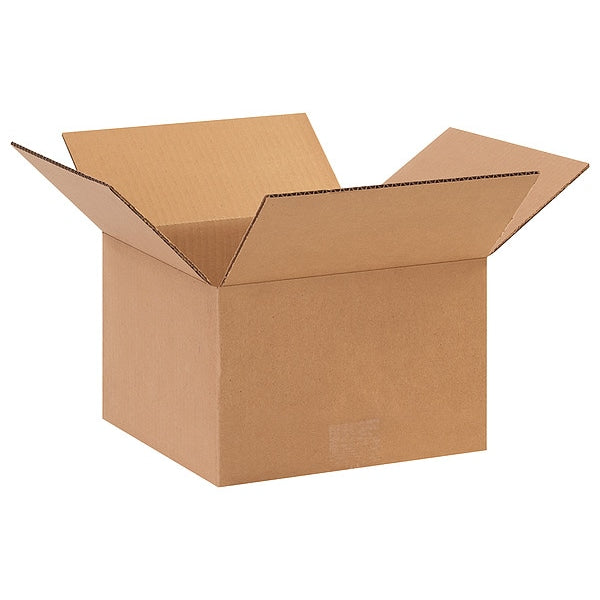 Corrugated Boxes, 10" x 10" x 6", Kraft, 25/Bundle