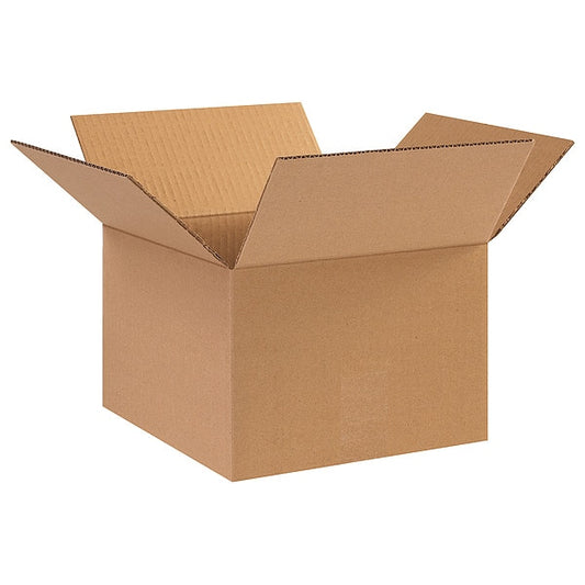 Corrugated Boxes, 10" x 10" x 7", Kraft, 25/Bundle