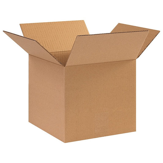 Corrugated Boxes, 10" x 10" x 9", Kraft, 25/Bundle