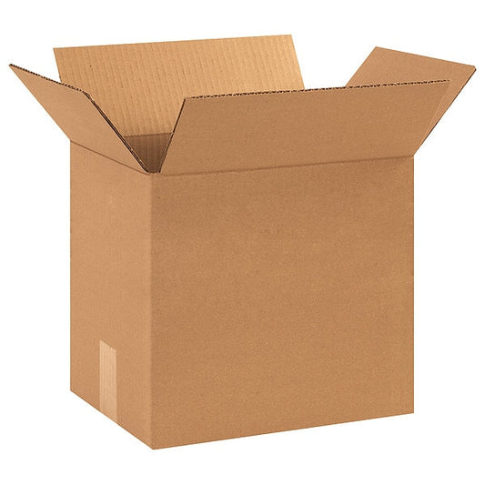 Corrugated Boxes, 12" x 9" x 10", Kraft, 25/Bundle