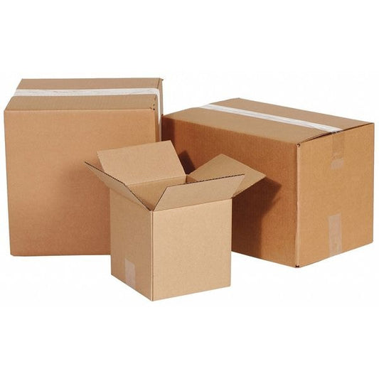 Corrugated Boxes, 7" x 7" x 8", Kraft, 25/Bundle