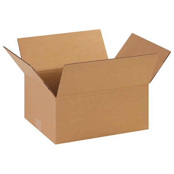 Corrugated Boxes, 14" x 11" x 6", Kraft, 25/Bundle