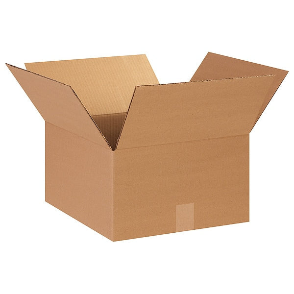 Corrugated Boxes, 14" x 14" x 8", Kraft, 25/Bundle