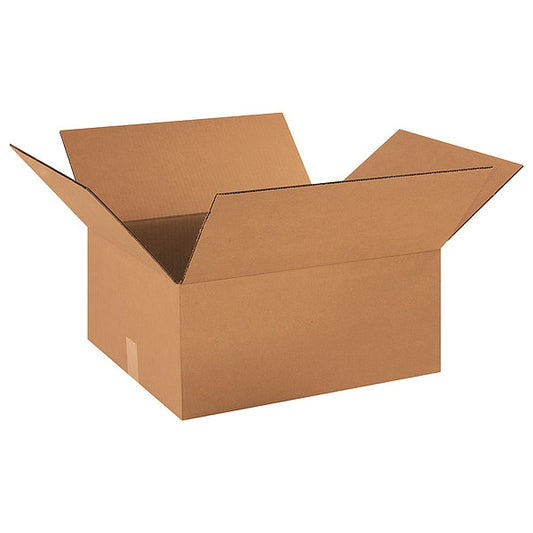 Corrugated Boxes, 18" x 16" x 8", Kraft, 25/Bundle