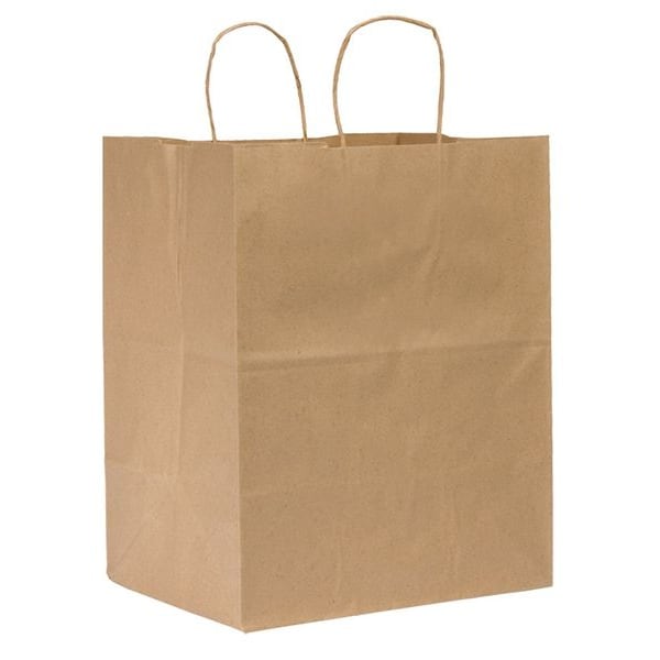 Regal Brown Shopping Bag Flat Bottom, Twist Handle, Pk200