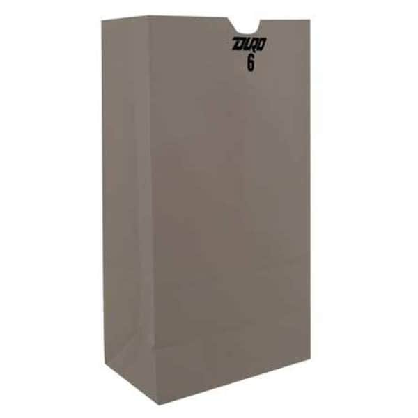 Grocery Bag Flat Bottom 6# White, Pk500