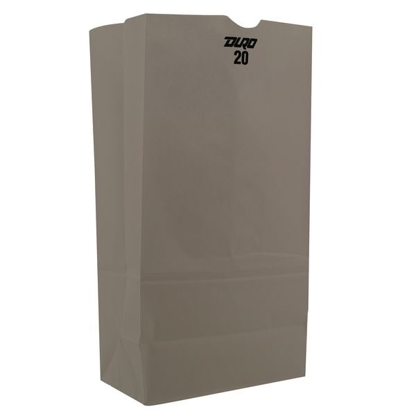 Grocery Bag Flat Bottom 20# White, Pk500