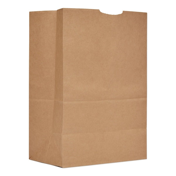 Paper Bags, 57 lbs Cap., 1/6 BBL, 12"w x 7"d x 17"h, Kraft, PK500