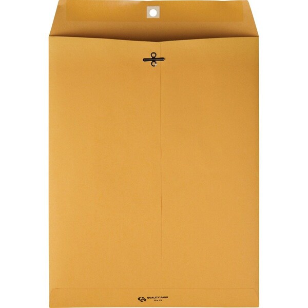 Gummed Clasp Envelope, 28Lb, 10x13in, 100PK