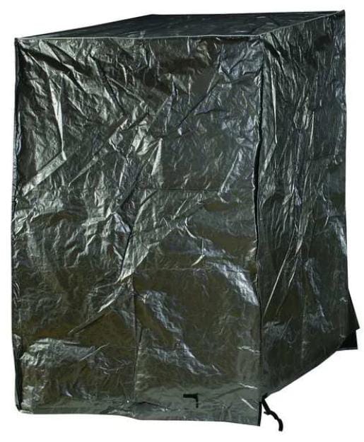 10.5 mil Black, Silver Pallet Cover Tarp, 48 in W, 72 in D, 48 in L